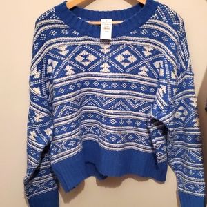 American eagle fair isle sweater